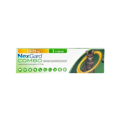 Nexgard Combo Antiparasitario Interno Y Externo Para Gatos de 2,5- 7,5Kg